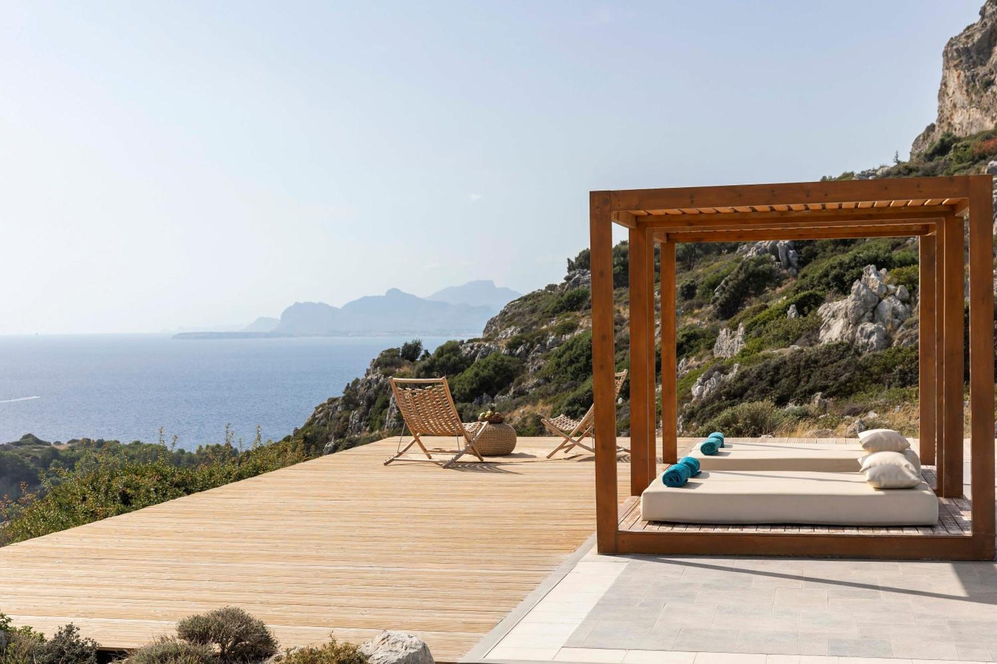 Pristine Seaview Villa , With 5-Star Resort Access Faliraki Exterior foto